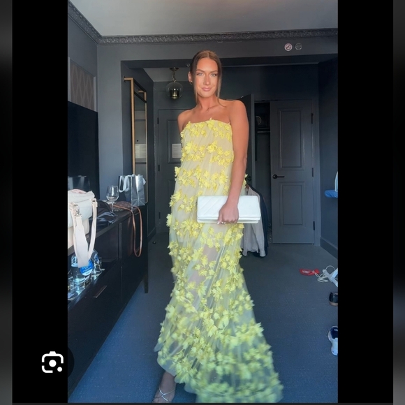 Helsi Athene Yellow Strapless Floral Dress - Picture 6 of 13